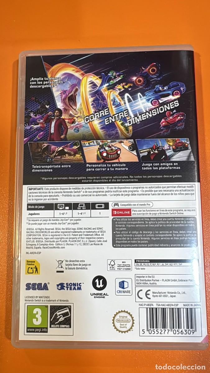 Videojuegos y consolas Nintendo Switch de segunda mano: Sonic Racing CrossWorlds [Switch] - Foto 2