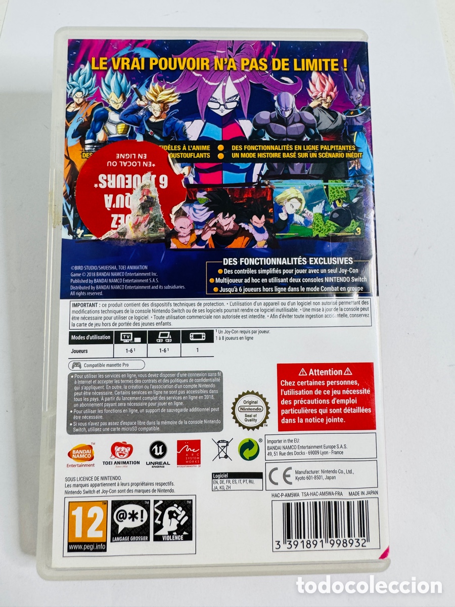 Videojuegos y consolas Nintendo Switch de segunda mano: Dragon Ball FighterZ para la consola Nintendo Switch - Foto 2