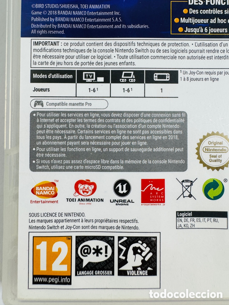 Videojuegos y consolas Nintendo Switch de segunda mano: Dragon Ball FighterZ para la consola Nintendo Switch - Foto 3