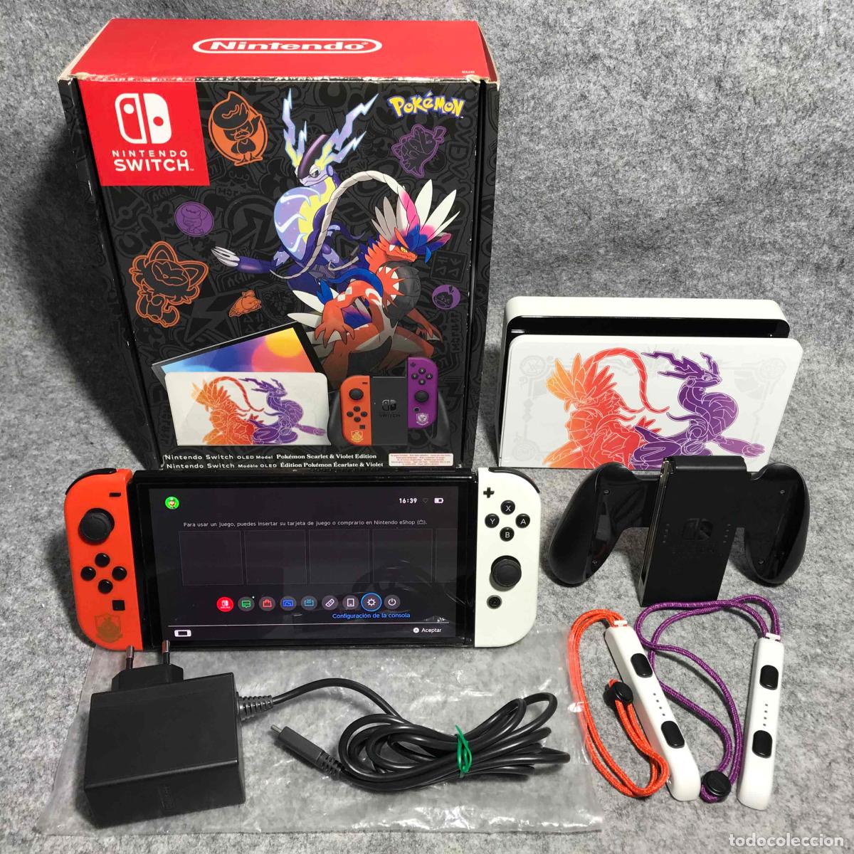 Videojuegos y consolas Nintendo Switch de segunda mano: CONSOLA NINTENDO SWITCH OLED POKEMON ESCARLATA VIOLETA