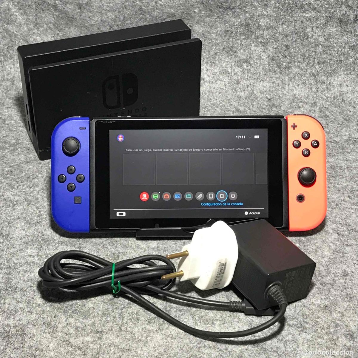 Videojuegos y consolas Nintendo Switch de segunda mano: CONSOLA NINTENDO SWITCH 32GB+DOCK+AC