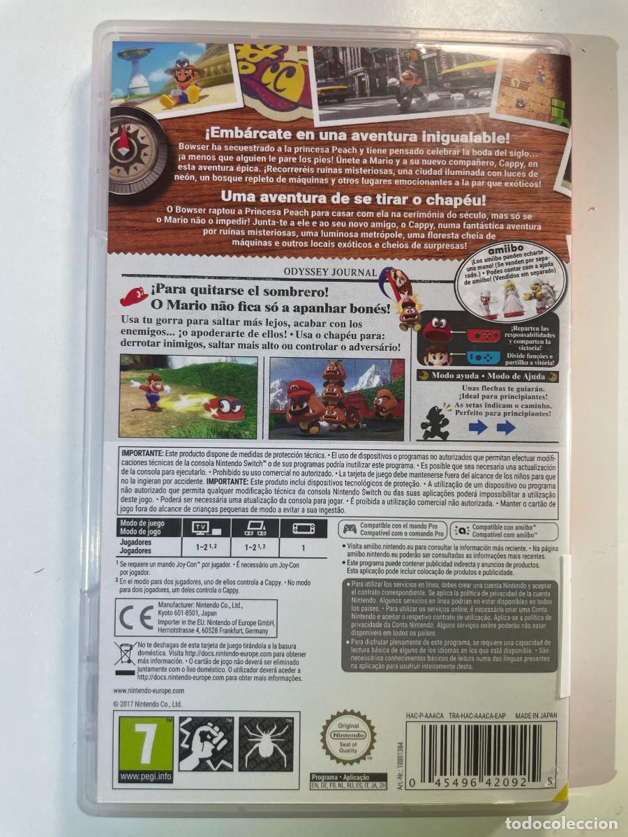 Videojuegos y consolas Nintendo Switch de segunda mano: Super Mario Odyssey - 045496420925 - SWITCH - Foto 2