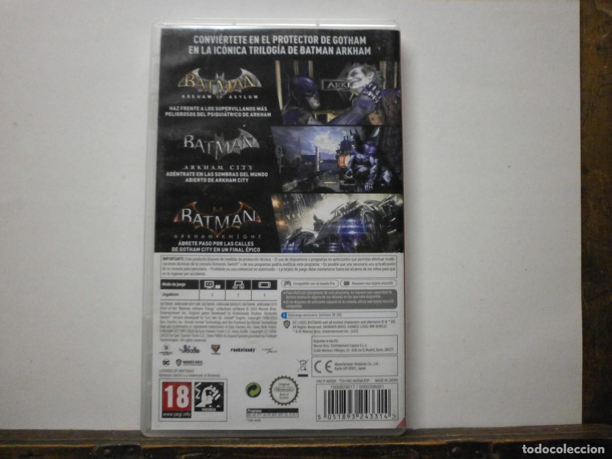 Videojuegos y consolas Nintendo Switch de segunda mano: juego completo nintendo switch batman arkham trilogy - Foto 2