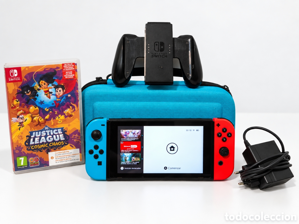 Videojuegos y consolas Nintendo Switch de segunda mano: Nintendo Switch + Funda + Cargador Oficial