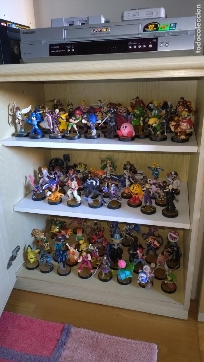 Videojuegos y consolas Nintendo Switch de segunda mano: Perfectas, colecci&oacute;n completa de 95 Amiibos serie Smash Bros Nintendo Amiibo Switch