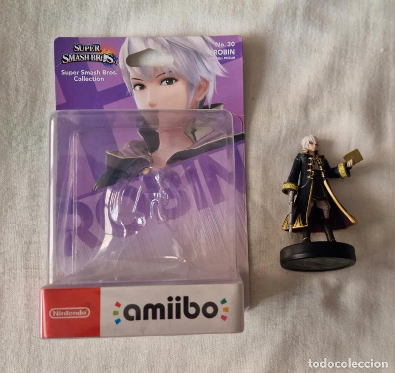 Videojuegos y consolas Nintendo Switch de segunda mano: Amiibo No. 30 Robin Super Smash Bros - Foto 2