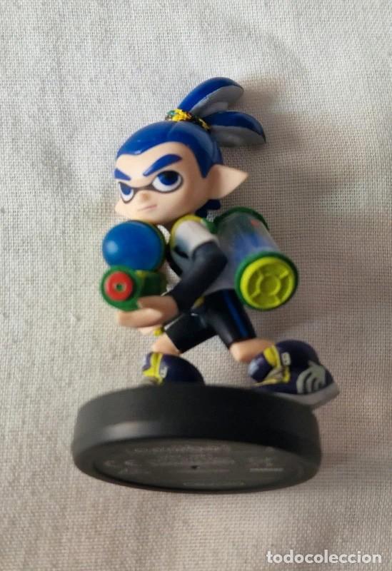 Videojuegos y consolas Nintendo Switch de segunda mano: Amiibo Inkling chico Azul Splatoon - Foto 4