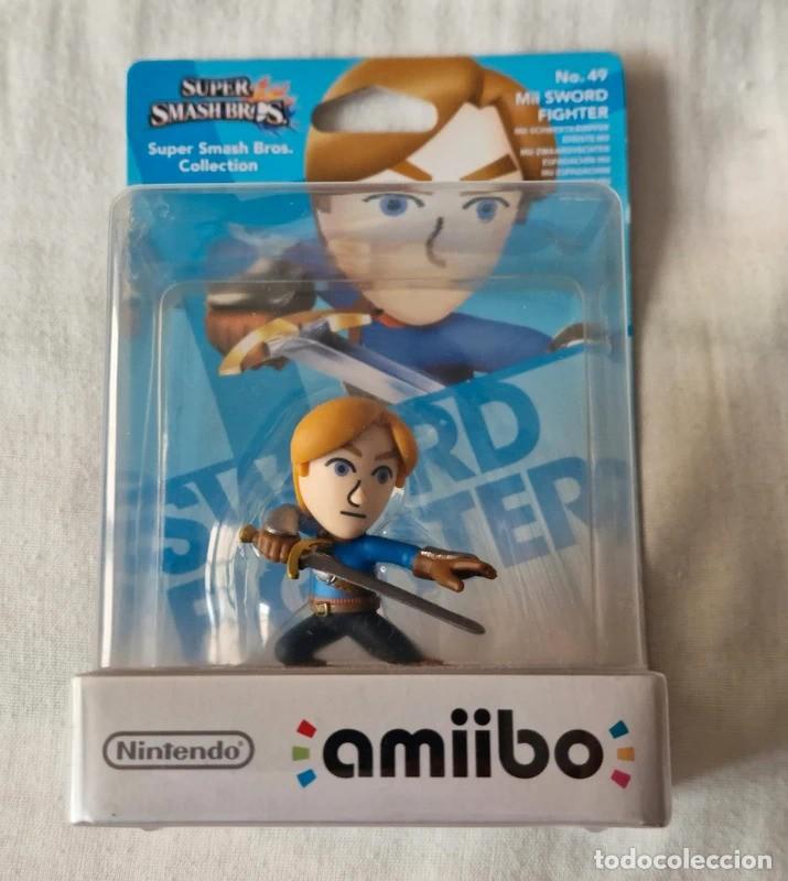 Videojuegos y consolas Nintendo Switch de segunda mano: Amiibo No. 49 Mii Swordfighter Super Smash Bros