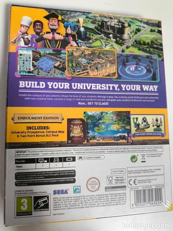 Videojuegos y consolas Nintendo Switch de segunda mano: Juego Two point campus Enrollment Edition Nintend Switch pal - Foto 2