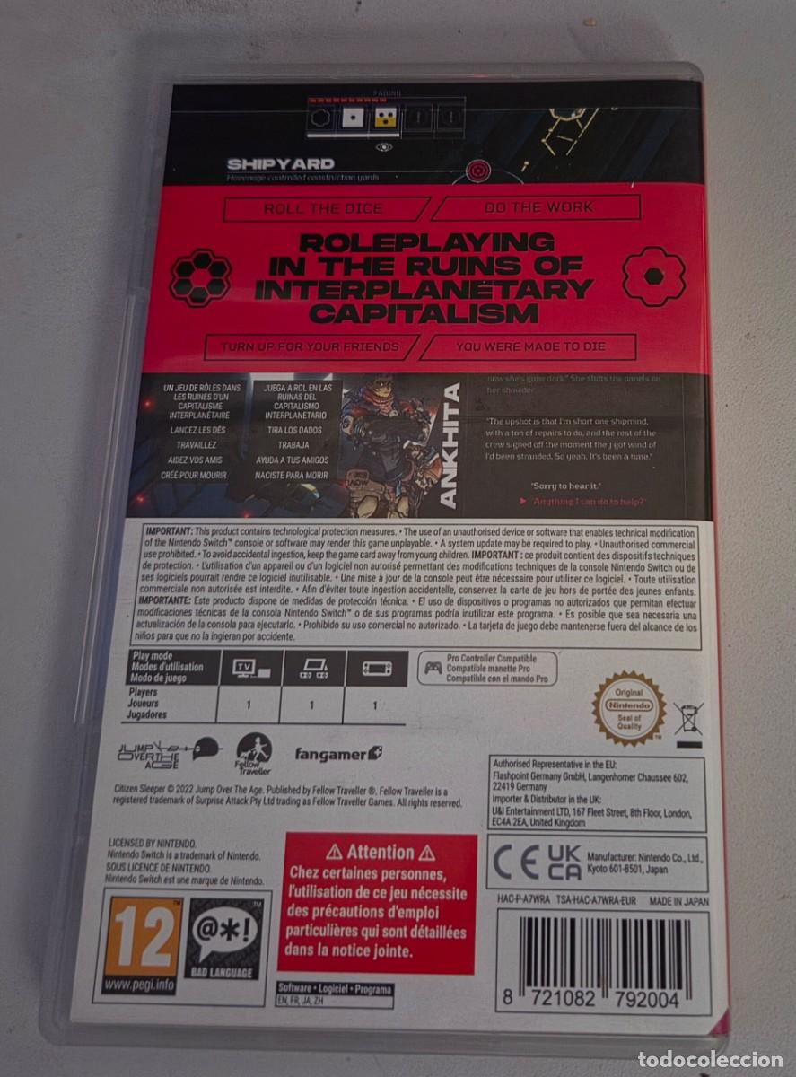Videojuegos y consolas Nintendo Switch de segunda mano: Citizen Sleeper Switch - Foto 2