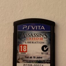 Videojuegos y Consolas PS Vita de segunda mano: JUEGO PSVITA ASSASSIN'S CREED III SOLO CARTUCHO VERSION EUROPEA