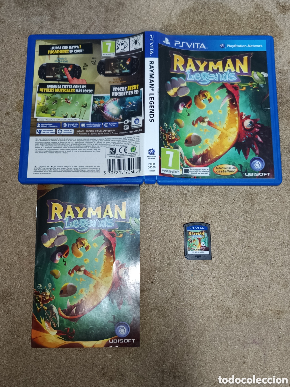 Videojuegos y consolas PS Vita de segunda mano: PS VITA RAYMAN LEGENDS PAL ESP COMPLETO