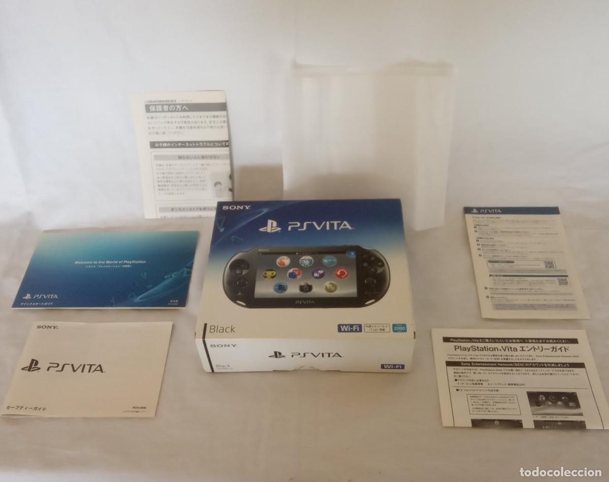 Jeux Vid&eacute;o et Consoles: Caja de consola PS Vita - Black con cartones interiores, instrucciones, Original de Jap&oacute;n, 2016