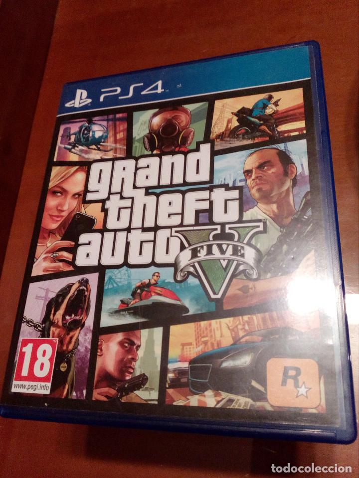 Videojuegos y consolas PS4 de segunda mano: Juego,PS4 .Grand theft auto,FIVE. - Foto 1