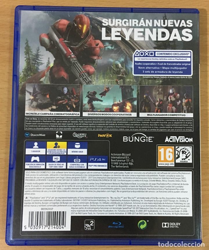 Videojuegos y consolas PS4 de segunda mano: JUEGO PARA PS4 - DESTINY 2 (2017) - Foto 3
