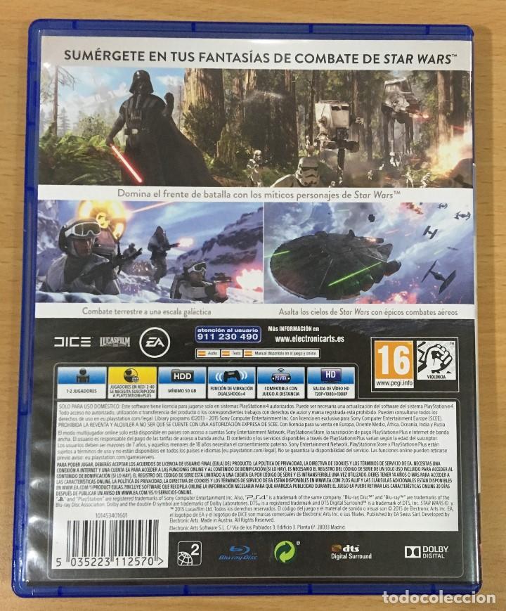 Videojuegos y consolas PS4 de segunda mano: JUEGO PARA PS4 - BATTLEFRONT STAR WARS (2015) - Foto 3