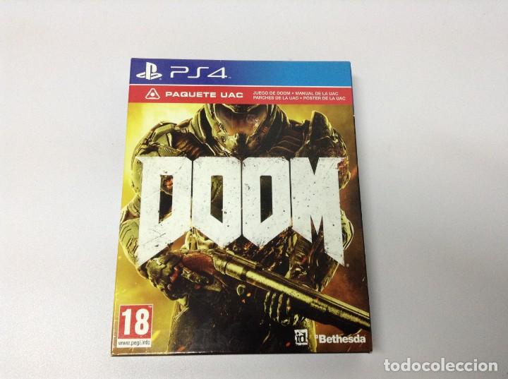 Videojuegos y consolas PS4 de segunda mano: DOOM PAQUETE UAC Ps4 - Foto 1
