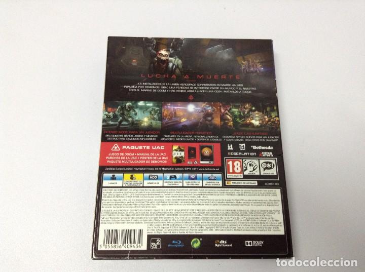 Videojuegos y consolas PS4 de segunda mano: DOOM PAQUETE UAC Ps4 - Foto 3