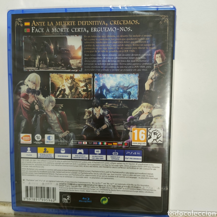 Videojuegos y consolas PS4 de segunda mano: REFPS4.175 codevein JUEGO PLAYSTATION 4 NUEVO PRECINTADO - Foto 2