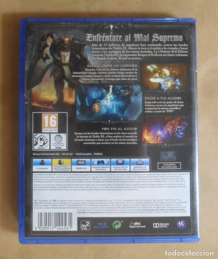 Videojuegos y consolas PS4 de segunda mano: PS4 - DIABLO - ULTIMATE EVIL EDITION - INCLUYE DIABLO III - Foto 3