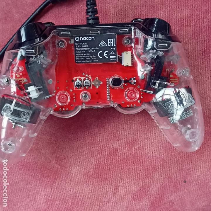 Videojuegos y consolas PS4 de segunda mano: Mando nacon ps4 transparente leds - Foto 3