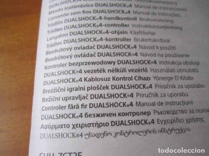 Videojuegos y consolas PS4 de segunda mano: Manual Original DualShock 4 Wireless Controller PlayStation - Foto 7
