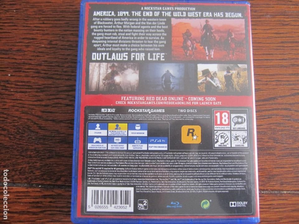 Videojuegos y consolas PS4 de segunda mano: PS4 RED DEAD REDEMPTION II. 2 DISCOS. - Foto 4