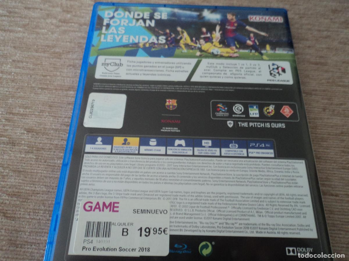 Videojuegos y consolas PS4 de segunda mano: ps4 PES2018, segunda mano - Foto 3