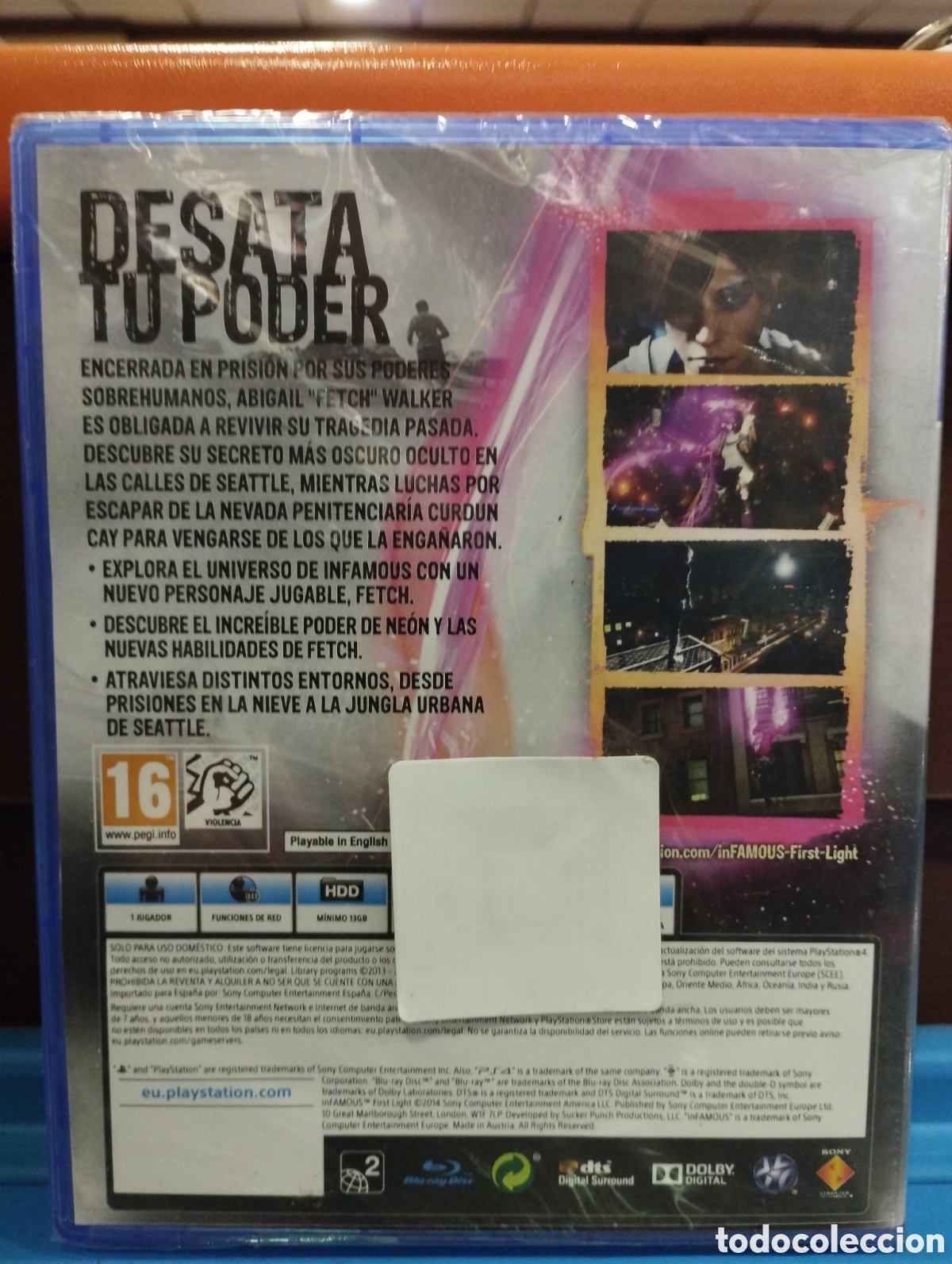Videojuegos y consolas PS4 de segunda mano: Infamous First Light - PS4 (Nuevo - Precintado) - Foto 2