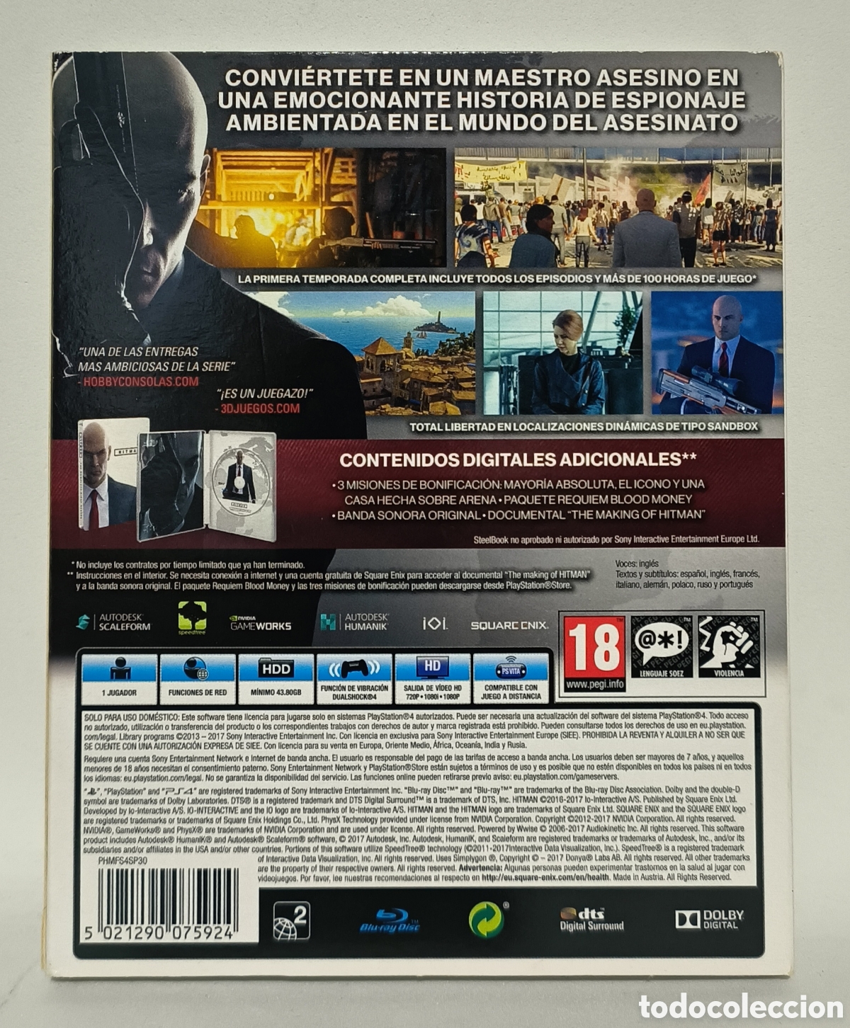 Videojuegos y consolas PS4 de segunda mano: Hitman: La primera temporada (PS4) - Foto 2