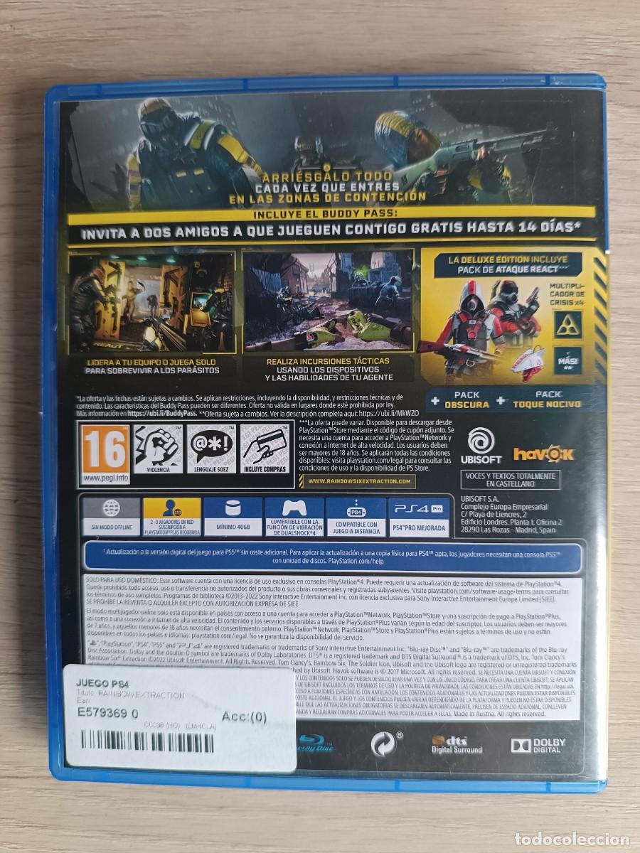 Videojuegos y consolas PS4 de segunda mano: DE LUXE EDITION RAINBOW SIX EXTRACTION PS4 - Foto 3