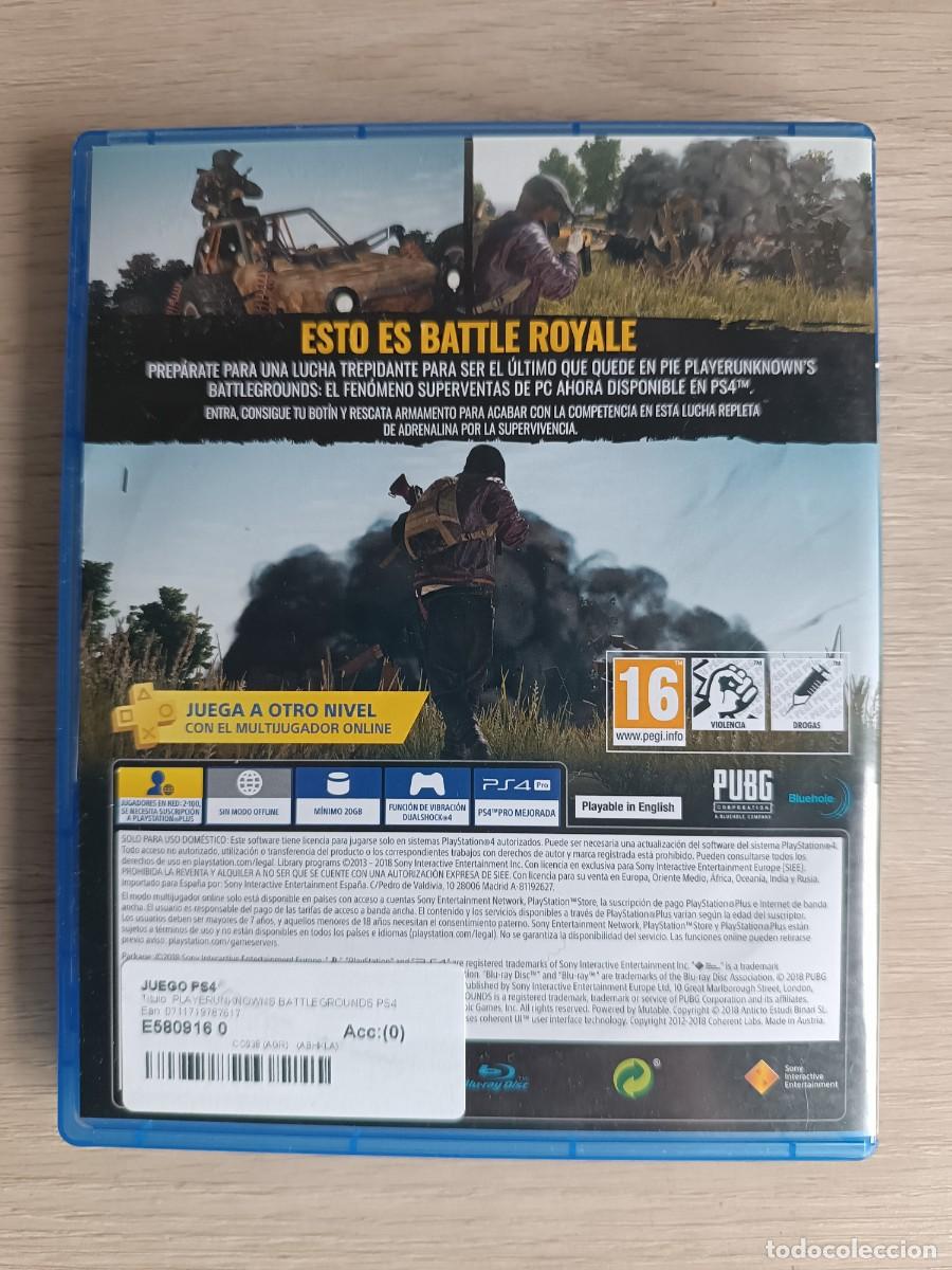 Videojuegos y consolas PS4 de segunda mano: PLAYER UNKNOWN&acute;S BATTLEGROUNDS PS4 - Foto 3