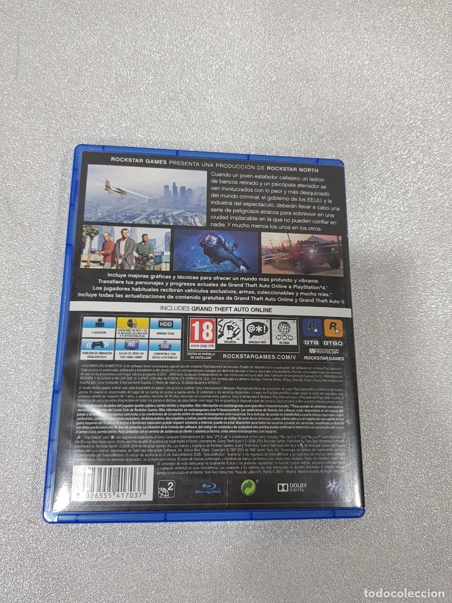 Videojuegos y consolas PS4 de segunda mano: GRAND THEFT AUTO V PLAY STATION 4 PS4 - Foto 3
