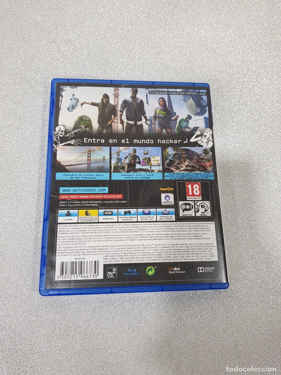 Videojuegos y consolas PS4 de segunda mano: WATCH DOGS 2 PLAY STATION 4 PS4 - Foto 3