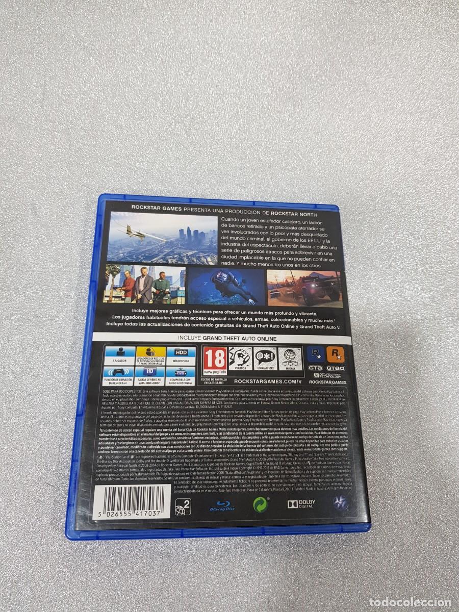Videojuegos y consolas PS4 de segunda mano: GRAND THEFT AUTO 5 PLAY STATION 4 PS4 - Foto 3