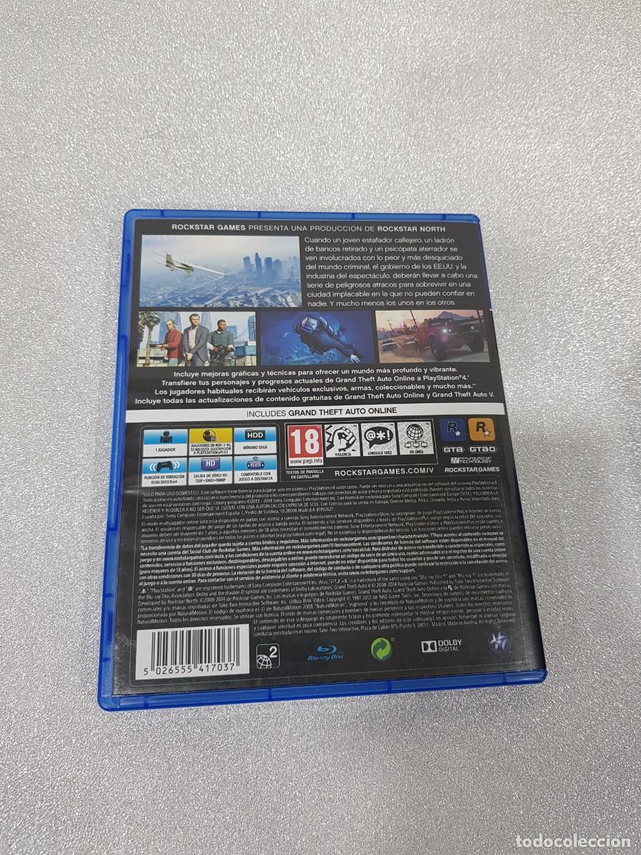 Videojuegos y consolas PS4 de segunda mano: GRAND THEFT AUTO FIVE V PLAY STATION 4 PS4 - Foto 3