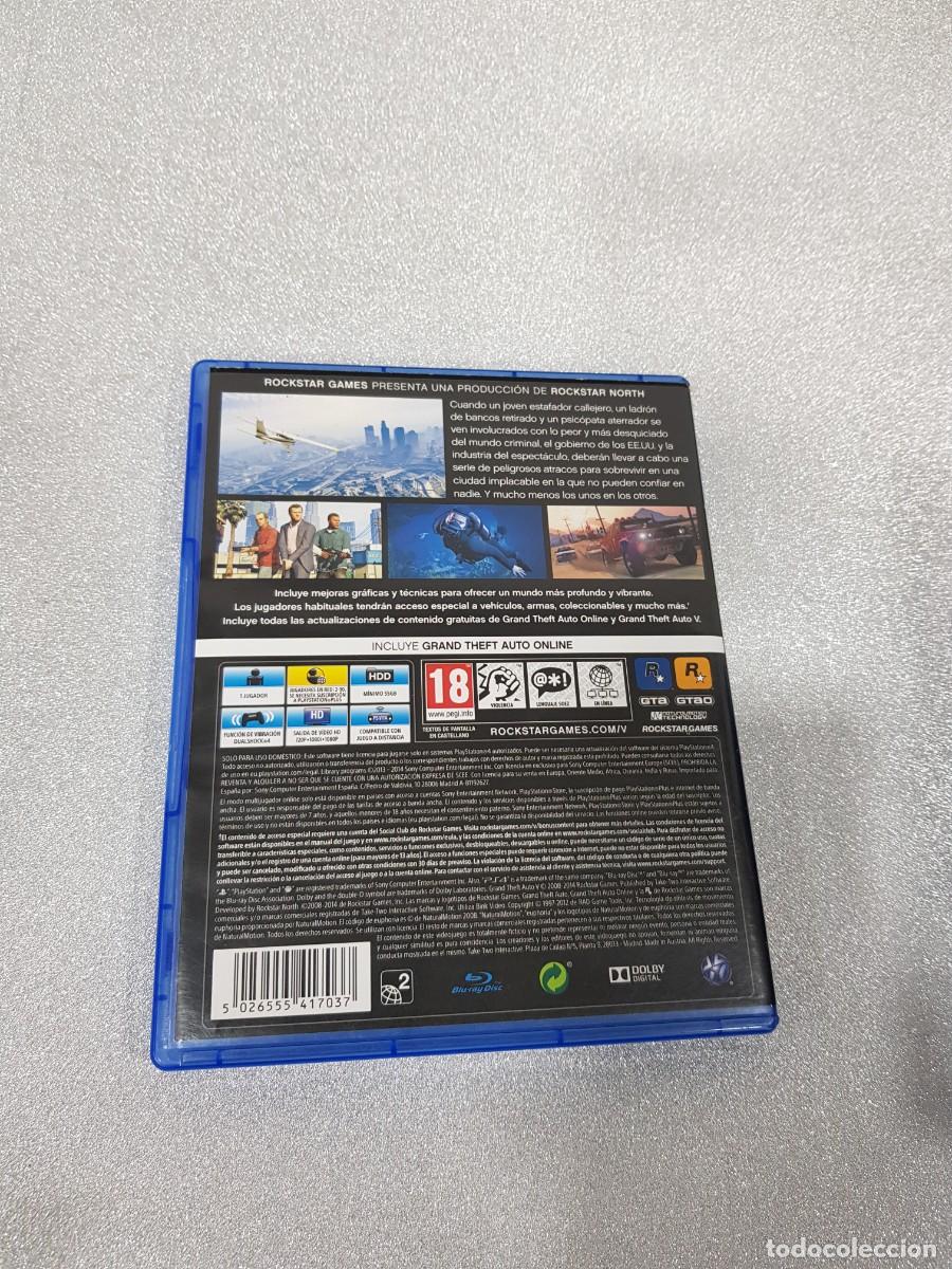 Videojuegos y consolas PS4 de segunda mano: GRAND THEFT AUTO FIVE V PLAY STATION 4 PS4 - Foto 3