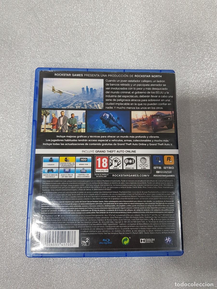 Videojuegos y consolas PS4 de segunda mano: GRAND THEFT AUTO FIVE V PLAY STATION 4 PS4 - Foto 3