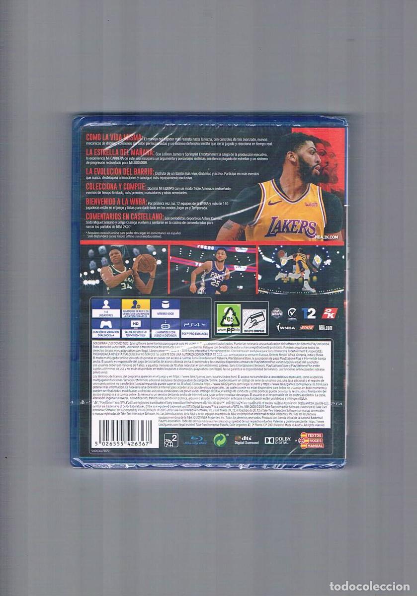 Videojuegos y consolas PS4 de segunda mano: Anthony Davis nba 2k20 ps4 nuevo precintado - Foto 2