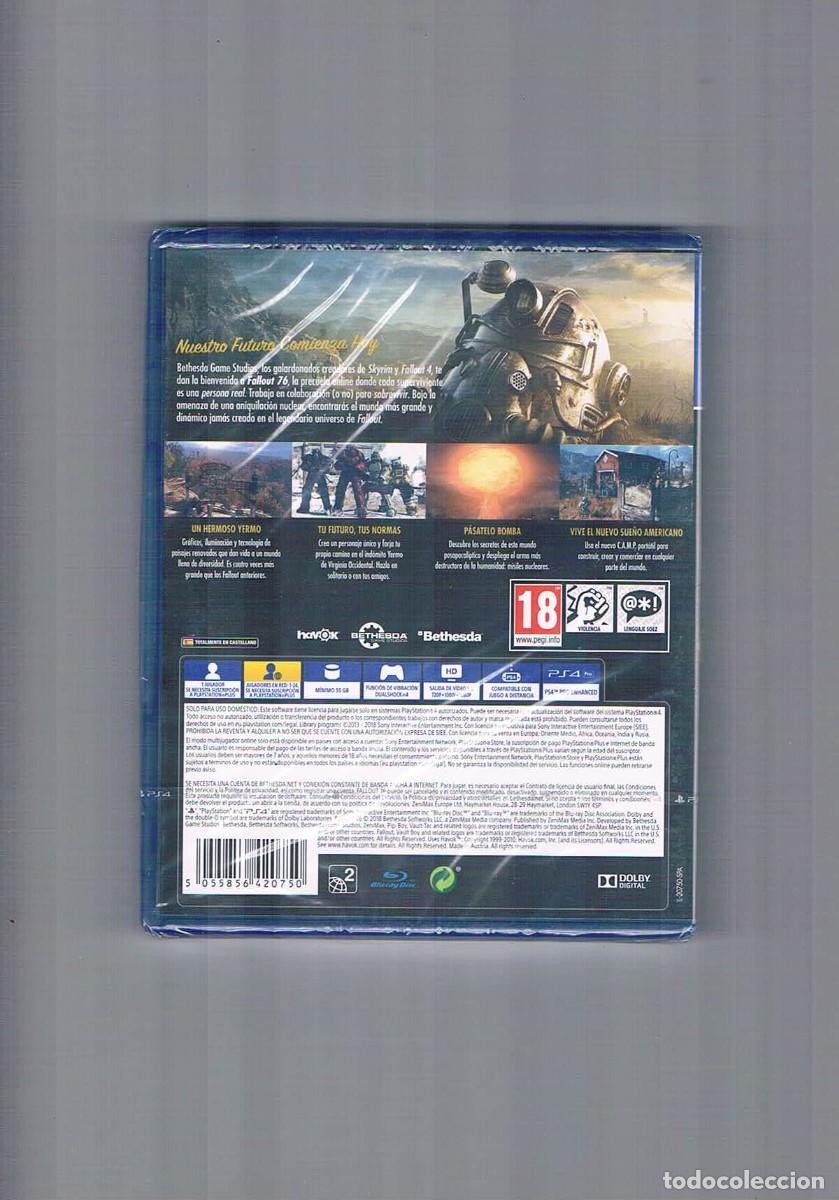 Videojuegos y consolas PS4 de segunda mano: Fallout 76 ps4 nuevo precintado - Foto 2