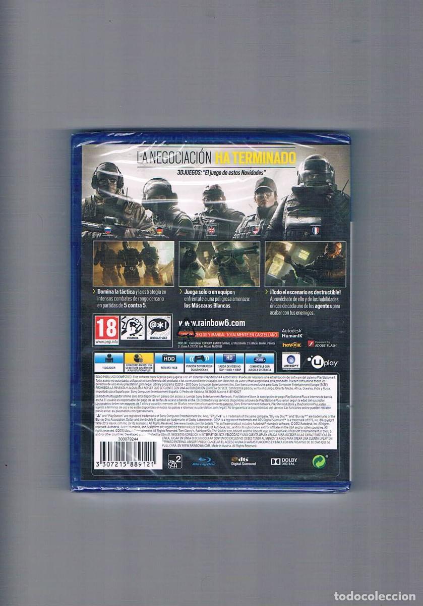 Videojuegos y consolas PS4 de segunda mano: Tom clancy&acute;s rainbow six siege ps4 nuevo precintado - Foto 2