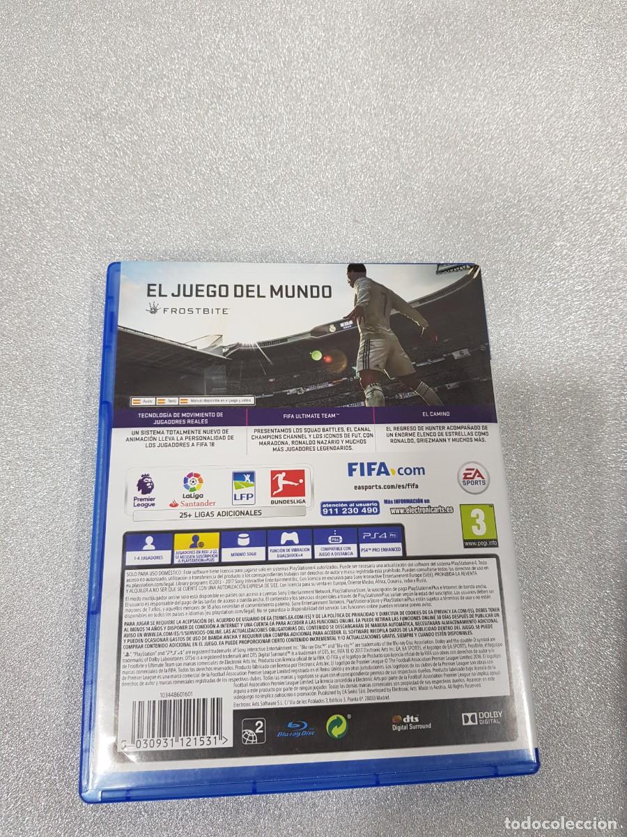 Videojuegos y consolas PS4 de segunda mano: FIFA 18 PLAY STATION 4 PS4 - Foto 3