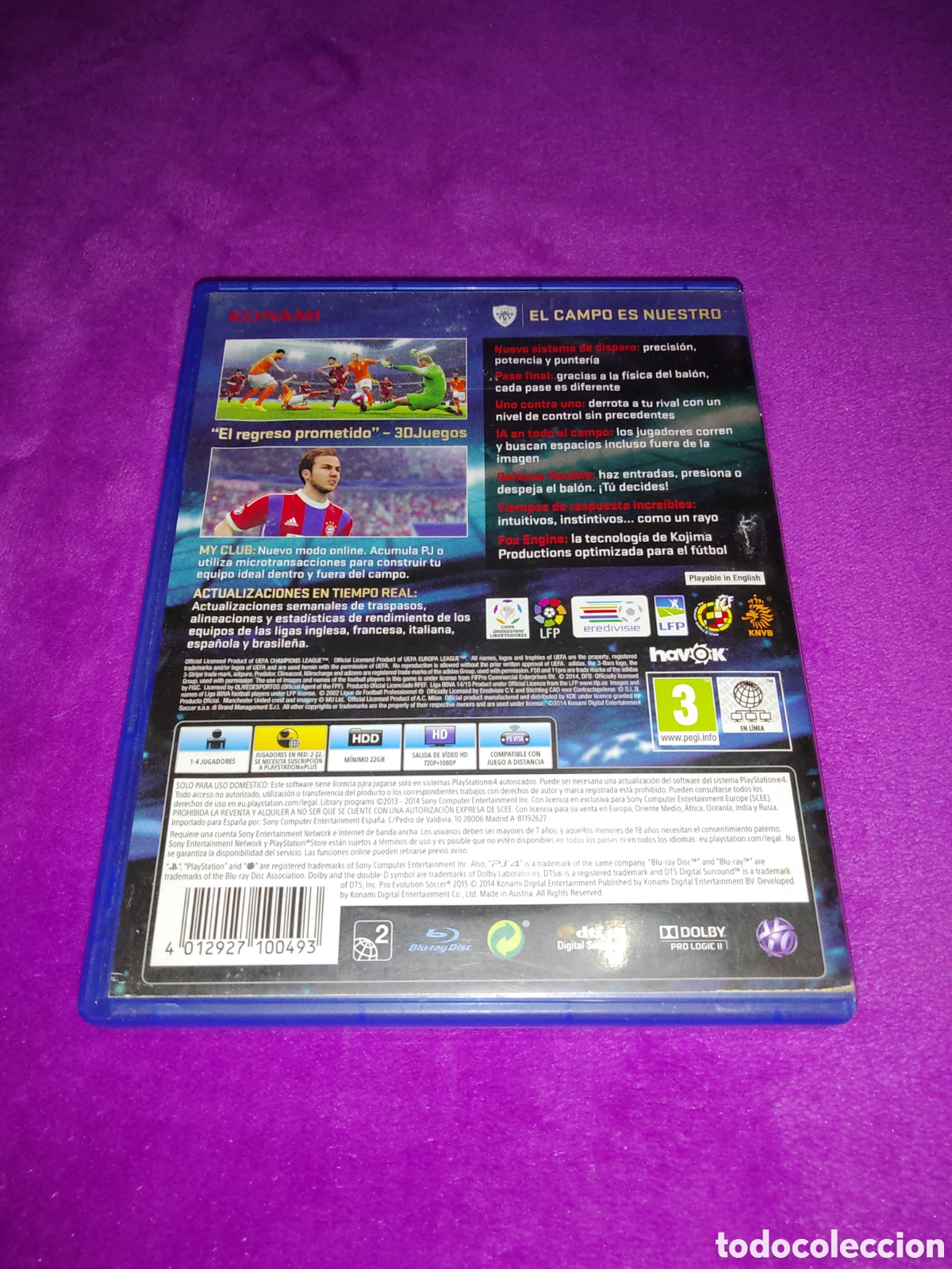 Videojuegos y consolas PS4 de segunda mano: VIDEOJUEGO PLAYSTATION 4 PES2015 PRO EVOLUTION SOCCER - Foto 3