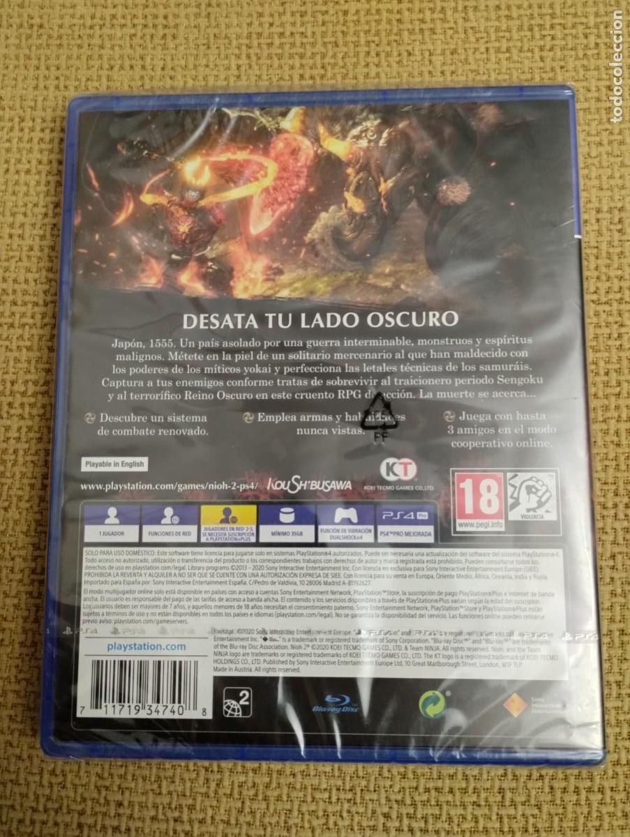 Videojuegos y consolas PS4 de segunda mano: Juego PS4 Nioh nuevo - Foto 2