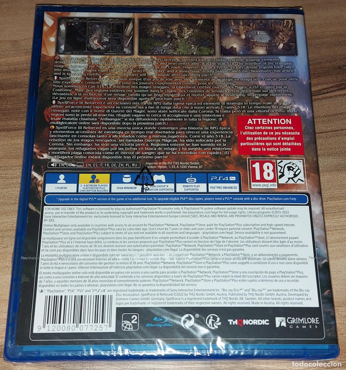 Videojuegos y consolas PS4 de segunda mano: SPELLFORCE III REFORCED PLAYSTATION 4 PS4 PRECINTADO - Foto 2