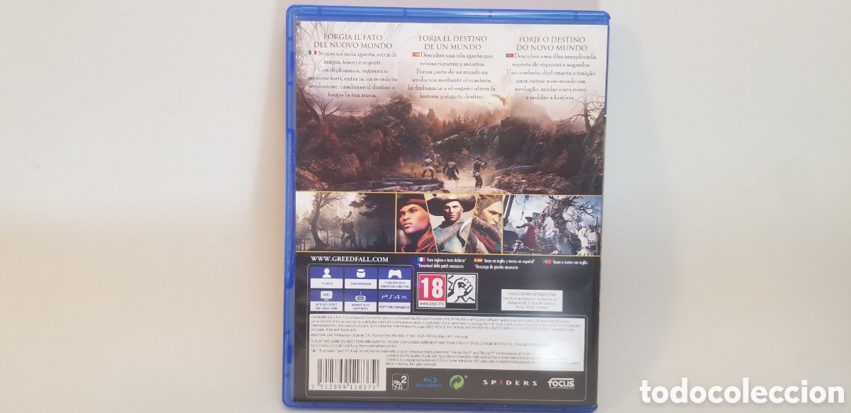 Videojuegos y consolas PS4 de segunda mano: GREEDFALL PS4********* - Foto 3