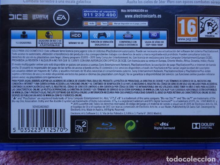 Videojuegos y consolas PS4 de segunda mano: star wars battlefront ps4 sony playstation 4 - Foto 11