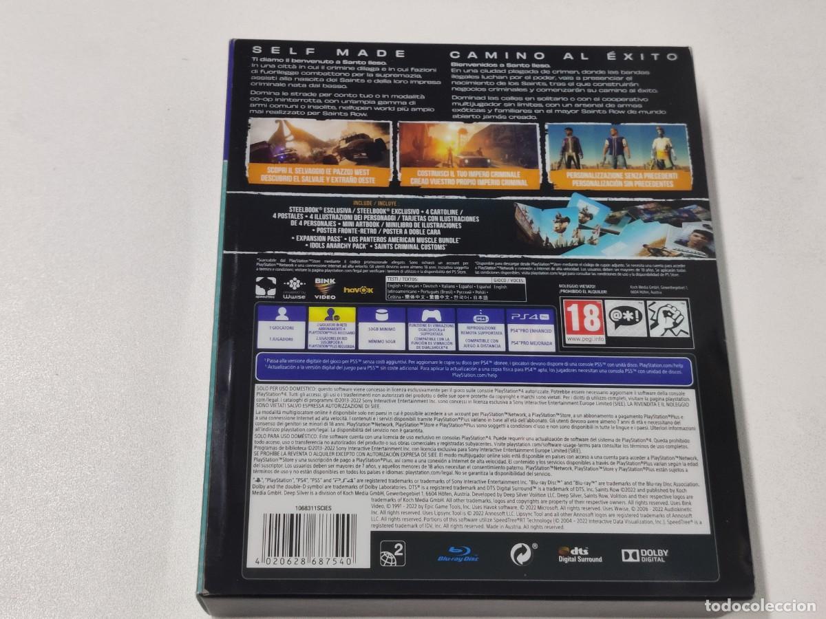 Videojuegos y consolas PS4 de segunda mano: SAINTS ROW NOTORIUS EDITION STEELBOOK - Foto 2