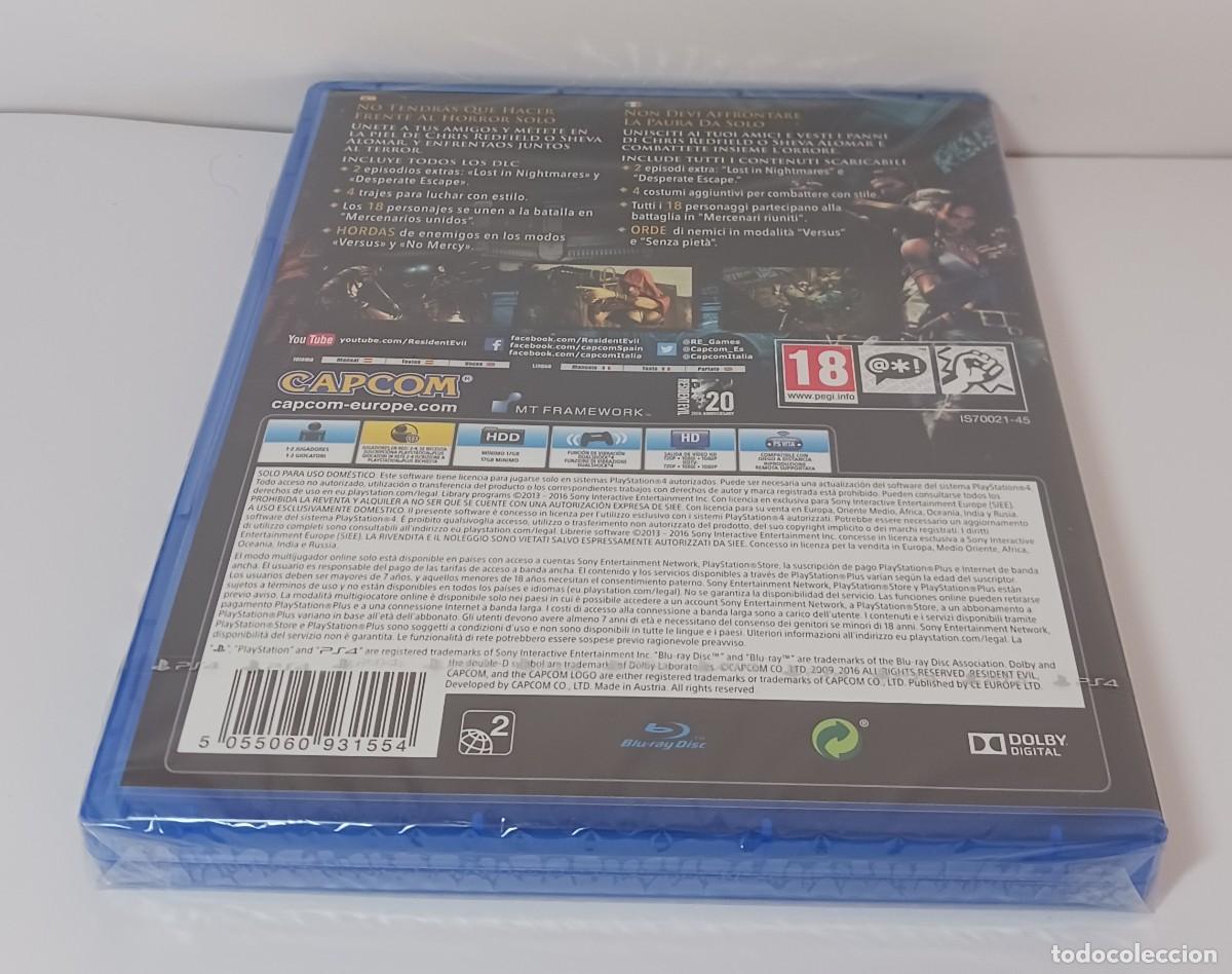 Videojuegos y consolas PS4 de segunda mano: RESIDENT EVIL 5 PS4 PRECINTADO - Foto 7
