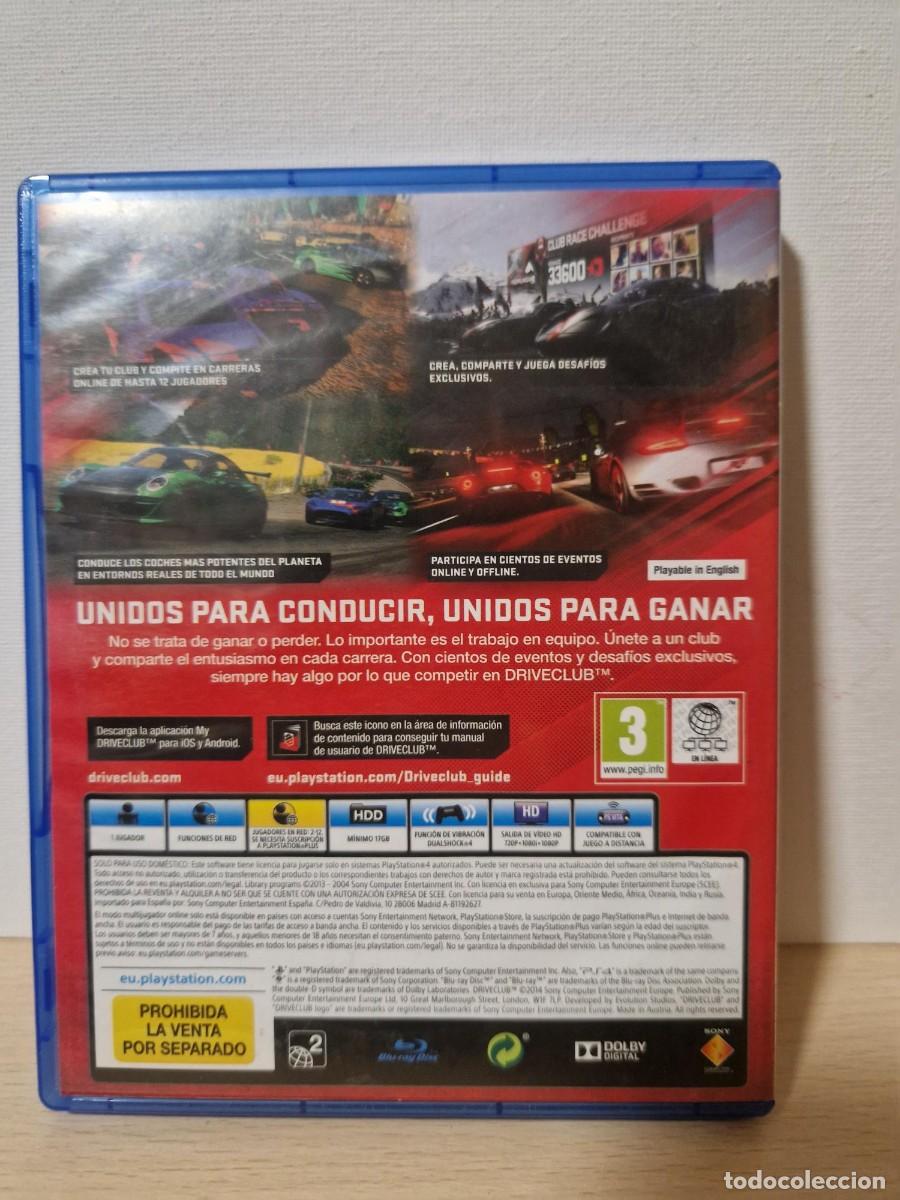 Videojuegos y consolas PS4 de segunda mano: DRIVECLUB PS4 : Conducci&oacute;n - Foto 2
